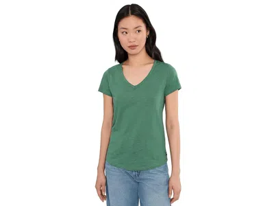 Toad And Co Marley Short Sleeve V T-shirts In Green