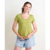Toad And Co Toad & Co Marley Short Sleeve V-neck Tee In Green