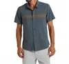 Toad And Co Men's Airscape Button Down Shirt In Ink Pattern In Blue