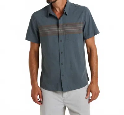 Toad And Co Men's Airscape Button Down Shirt In Ink Pattern In Blue