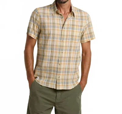 Toad And Co Men's Fletcher Shirt In Barley Pattern In Multi