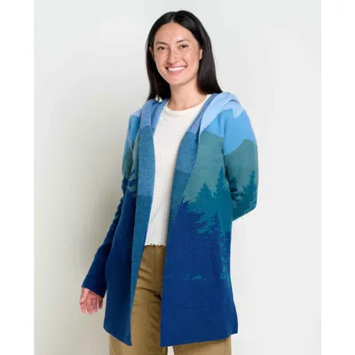 Toad And Co Toad & Co Merino Heartfelt Hoodie In Blue