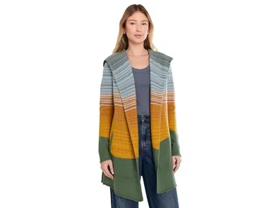 Toad And Co Merino Heartfelt Hoodie Women's Sweater Vine Pattern: Lg, Wool In Multi