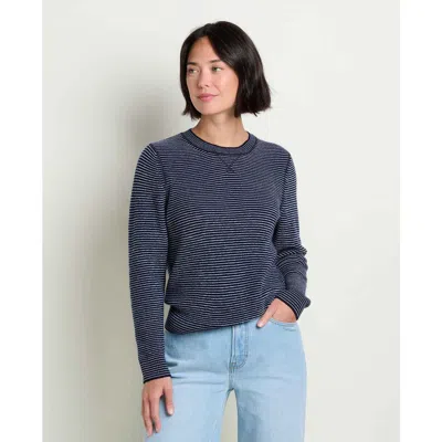 Toad And Co Toad & Co Peak Merino Crew Sweater In Blue