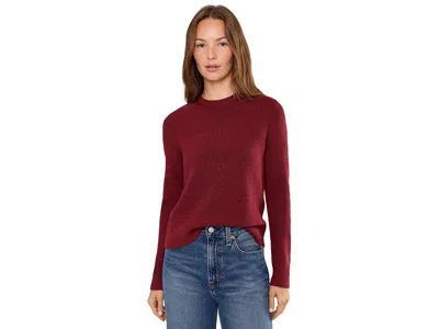 Toad And Co Peak Merino Crew Sweater Women's Sweater Beet: Sm, Wool In Red