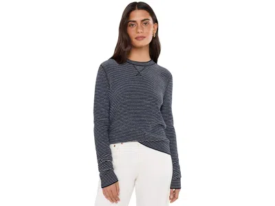 Toad And Co Peak Merino Crew Sweater Women's Sweater Midnight Pattern: Lg, Wool In Gray