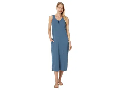 Toad And Co Piru Henley Midi Tank Top Dress In Blue