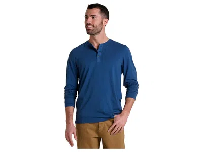Toad And Co Primo Long Sleeve Henley In Blue