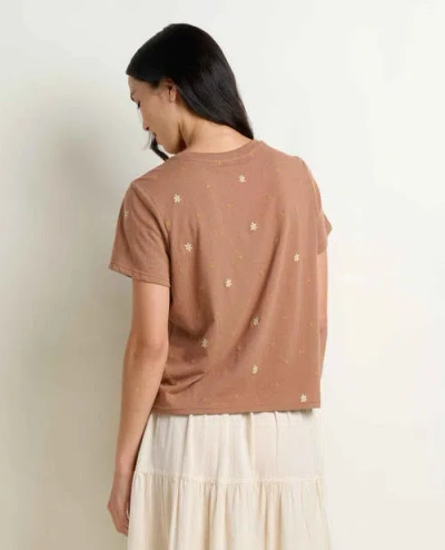 Toad And Co Re-form Crew Embroidered In Animal Print