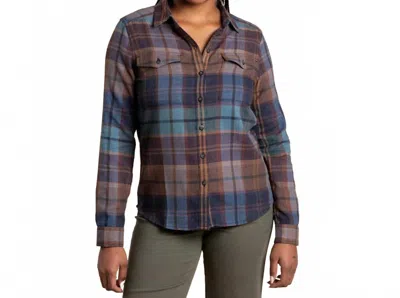 Toad And Co Re-form Flannel Long Sleeve Shirt In Riverside In Multi