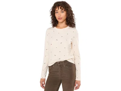 Toad And Co Re-form Long Sleeve Crew Women's Clothing Salt Ditsy Print: Md In Purple
