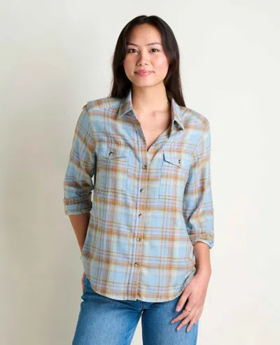 Toad And Co Toad & Co Re-form Long Sleeve Shirt In Blue