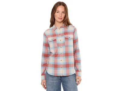 Toad And Co Re-form Long Sleeve Shirt Women's Clothing Almond Pattern: Sm, Cotton/polyester In Multi