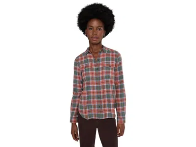 Toad And Co Re-form Long Sleeve Shirt Women's Clothing Clay Pattern: Md In Neutral
