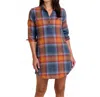 Toad And Co Re-form Popover Long Sleeve Dress In Ink Ombre In Multi