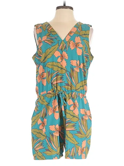 Pre-owned Toad And Co Romper In Teal