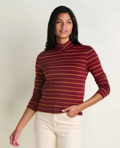 Toad And Co Toad & Co Rosalie Long Sleeve T-neck In Red