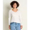 Toad And Co Rose Long Sleeve Tee - Plus In Egret In White