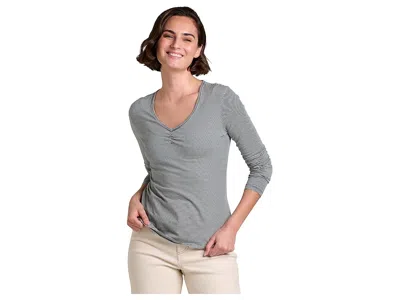 Toad And Co Rose Long Sleeve T-shirts In Burgundy