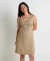 Toad And Co Rosemarie Sleeveless Mini Dress In Hidden Oak In Neutral