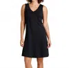 Toad And Co Rosemarie Sleeveless Mini Dress In Solid Black In Multi
