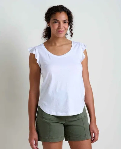 Toad And Co Toad & Co Rufflita Tee In White