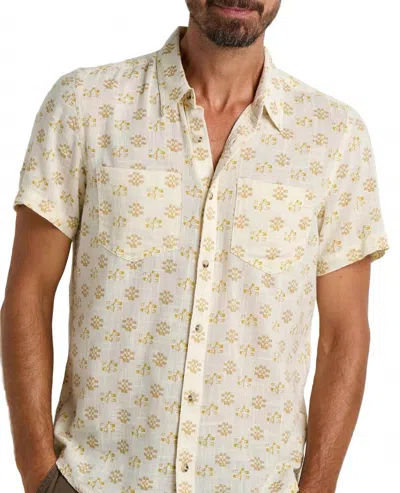 Toad And Co Salton Short Sleeve Shirt In Salt Print In Neutral
