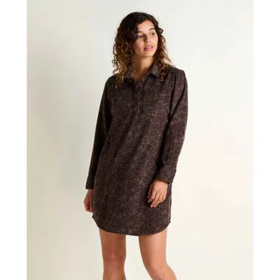 Toad And Co Toad & Co Scouter Cord Popover Long Sleeve Dress In Brown