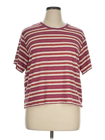Pre-owned Toad And Co Short Sleeve T-shirt In Burgundy