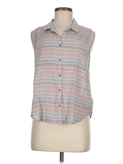 Pre-owned Toad And Co Sleeveless Button Down Shirt In Gray
