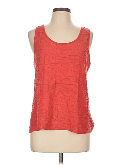 Pre-owned Toad And Co Sleeveless Top Red Scoop Neck Tops