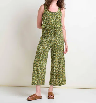 Toad And Co Sunkissed Livvy Jumpsuit In Treetop Grass Print In Green