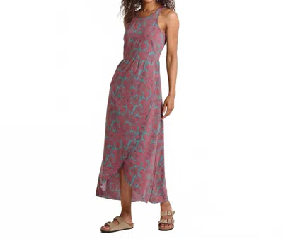 Toad And Co Sunkissed Maxi Dress In Silver Pine Floral Print In Pink