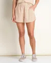 Toad And Co Sunkissed Pull-on Shorts In Barley Texture Print In Neutral
