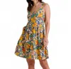 Toad And Co Sunkissed Sunsana Dress In Pacific Blue Tulip Print In Multi