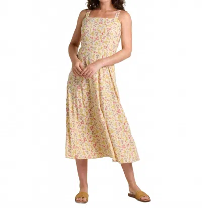 Toad And Co Sunkissed Tank Midi Dress In Barley Print In Multi