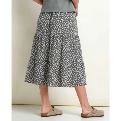 Toad And Co Toad & Co Sunkissed Tiered Midi Skirt In Gray