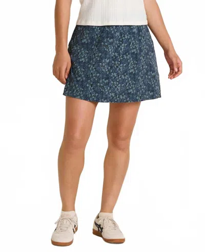 Toad And Co Sunkissed Weekend Skort In Ink Print In Blue