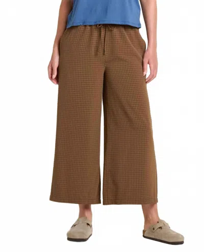Toad And Co Sunkissed Wide Leg Crop Pants In Earth Texture In Brown