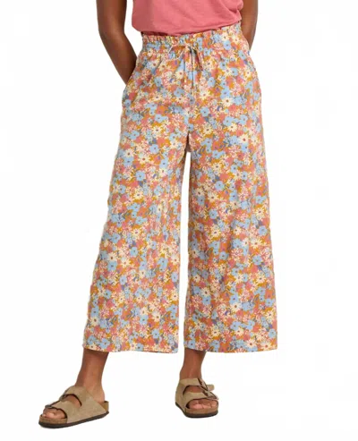 Toad And Co Sunkissed Wide Leg Crop Pants In Sunset Print In Multi