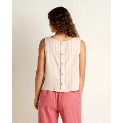 Toad And Co Taj Hemp Button Back Tank In Neutral