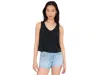 Toad And Co Taj Hemp Button Back Tank Top In Black