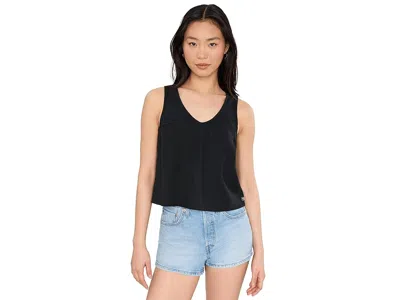 Toad And Co Taj Hemp Button Back Tank Top In Black
