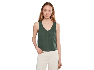 Toad And Co Taj Hemp Button Back Tank Top In Green