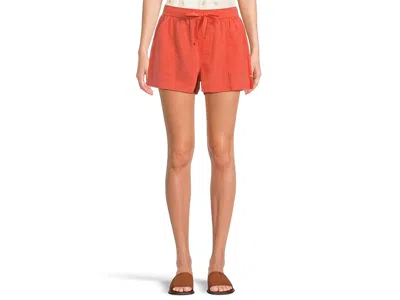 Toad And Co Taj Hemp Pull-on Shorts Women's Shorts Salamander: Md (us 8-10) 3 In Orange