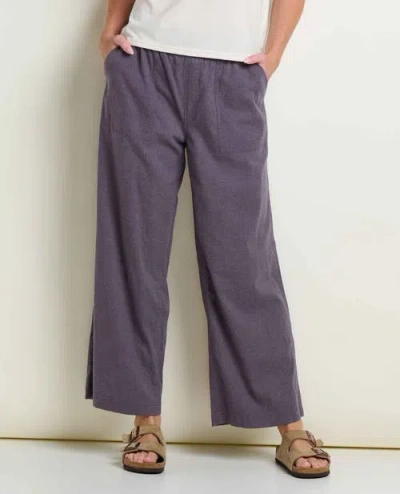 Toad And Co Taj Hemp Wide Leg Pant In Purple