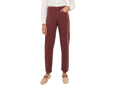 Toad And Co Tamarack Straight Jeans Women's Jeans Malbec: 18 31, Cotton/denim/elastane In Yellow