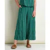 Toad And Co Tate Double Weave Palazzo Pants In Green