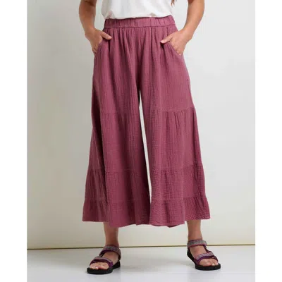 Toad And Co Toad & Co Tate Double Weave Palazzo Pant In Pink
