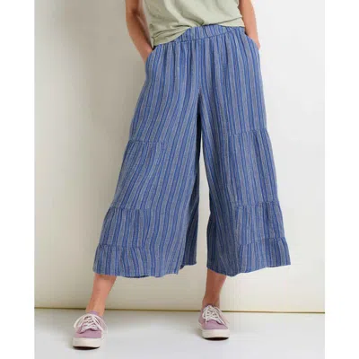 Toad And Co Toad & Co Tate Double Weave Palazzo Pant In Blue
